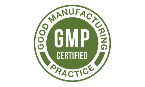 GMP Good Manufacturing Practice certified badge